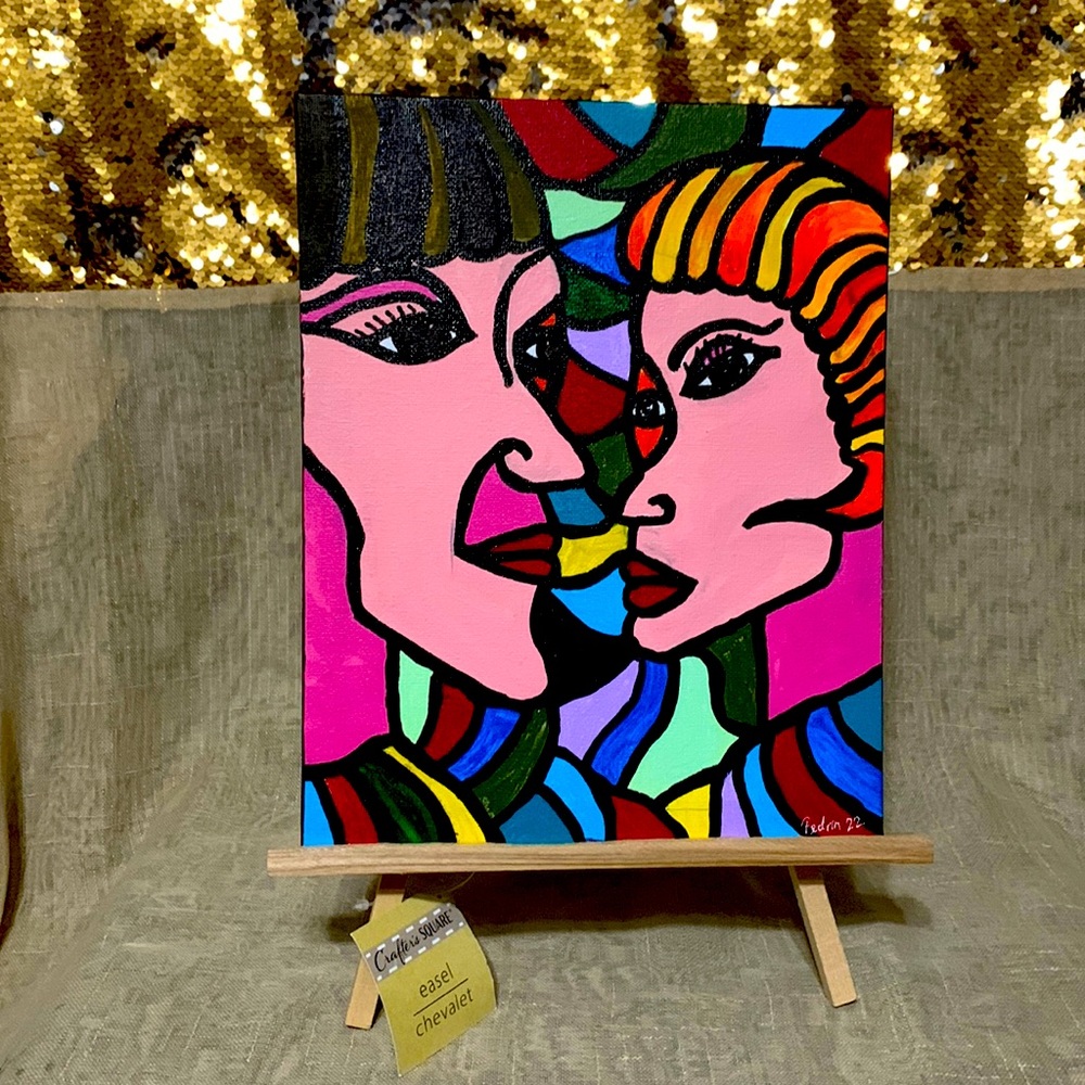 Original Abstract Miniature Painting